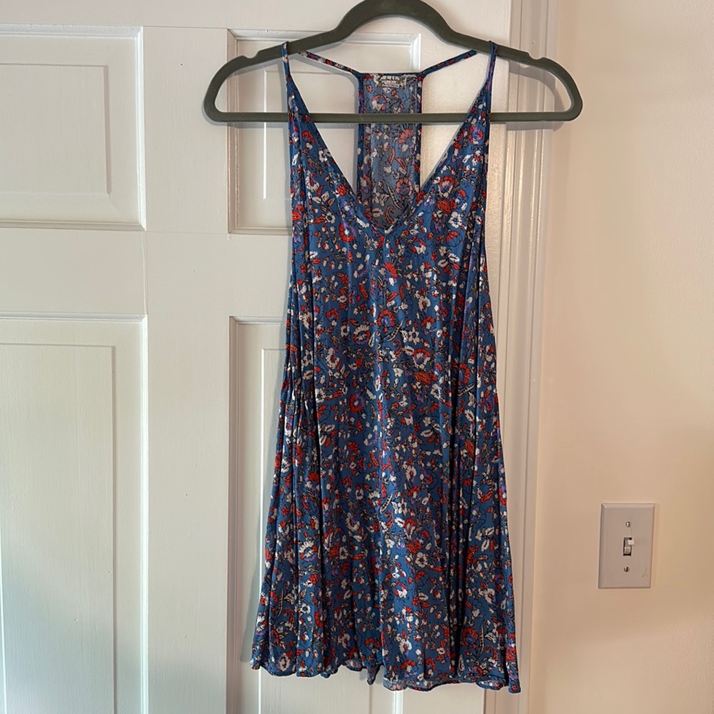 Free people floral mini dress